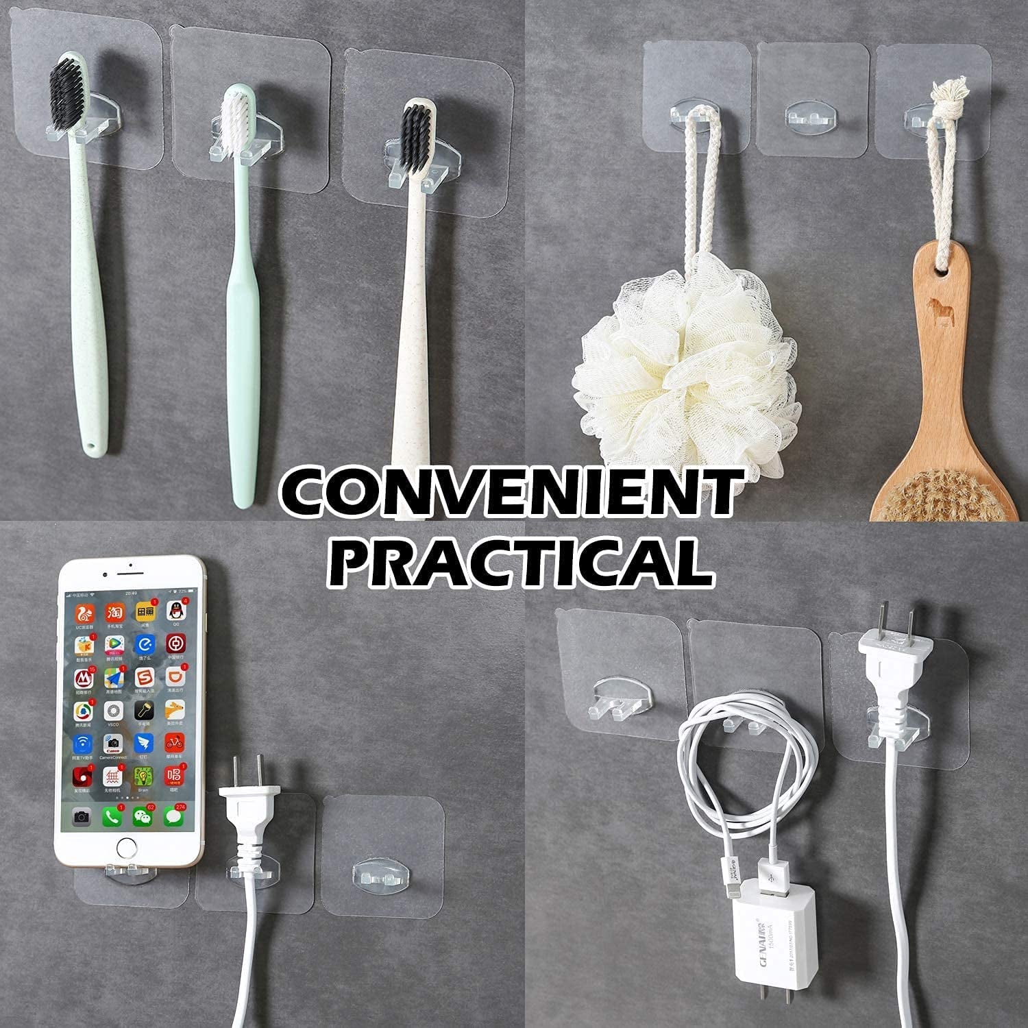 Transparent Self-Adhesive Wall Hook – Drill-Free, Waterproof & Oil-Proof for Toothbrush, Socket (1 Pc) Transparent Self-Adhesive Wall Hook – Drill-Free, Waterproof & Oil-Proof for Toothbrush, Socket (1 Pc)